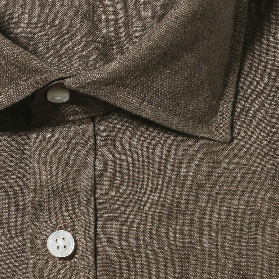 Lino Moderno GINO バイオウォッシュリネン ブラウン