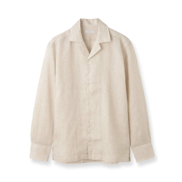 オープンカラー｜フレンチリネン  col.ベージュ