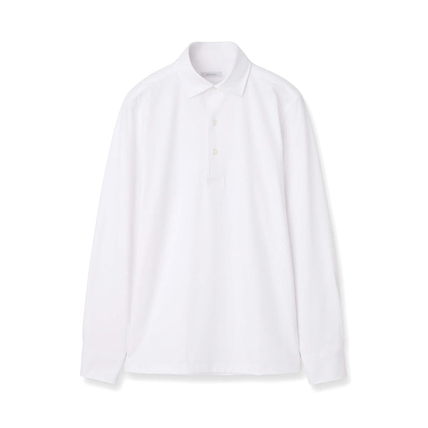 【裄丈修理専用】 GINO｜7ozコンパクトヤーンストレッチジャージー プルオーバーシャツ col.ホワイト