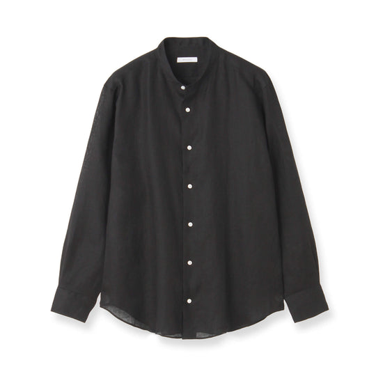 スタンドカラー｜フレンチリネン  col.ブラック