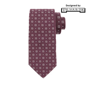 TIE YOUR TIE監修<br>ハンドメイドネクタイ<br>カラー：ボルドー