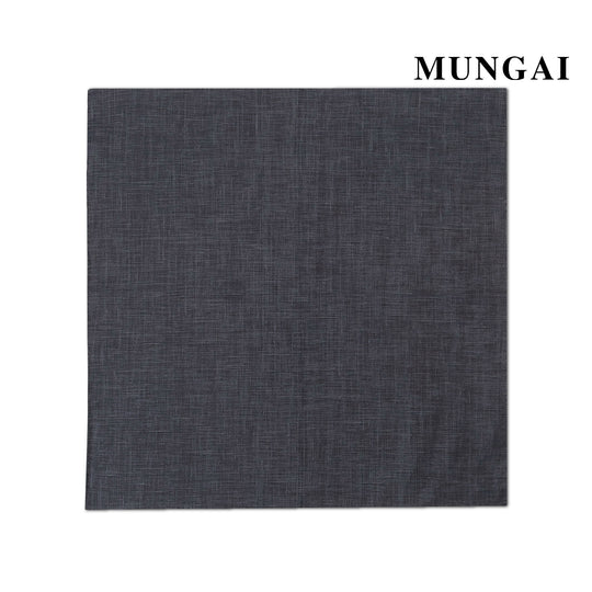 MUNGAI ハンドロールステッチ リネンポケットチーフ col.インディゴ