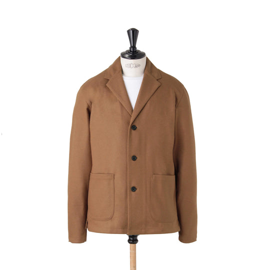 予約販売 ベガスムース ウールジャージージャケット col.キャメル