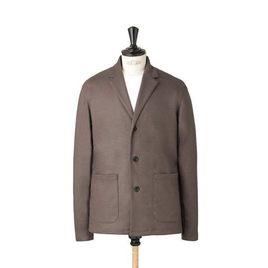 【美品】ARCODIO ヘンプコットン カットソージャケット ネイビー　Lサイズ 美品】ARCODIO ヘンプコットン カットソージャケット ネイビー L