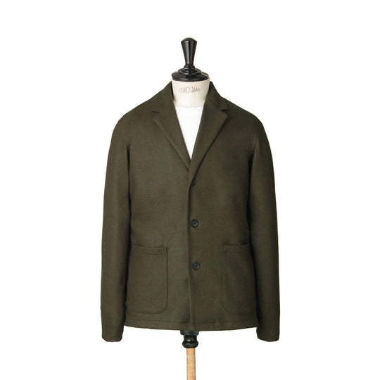 ベガスムース ウールジャージージャケット col.カーキ