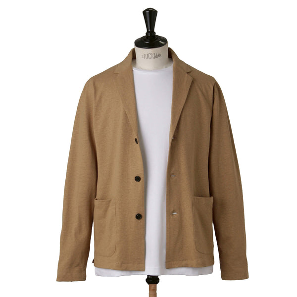 ヘンプコットン カットソージャケット col.ベージュ