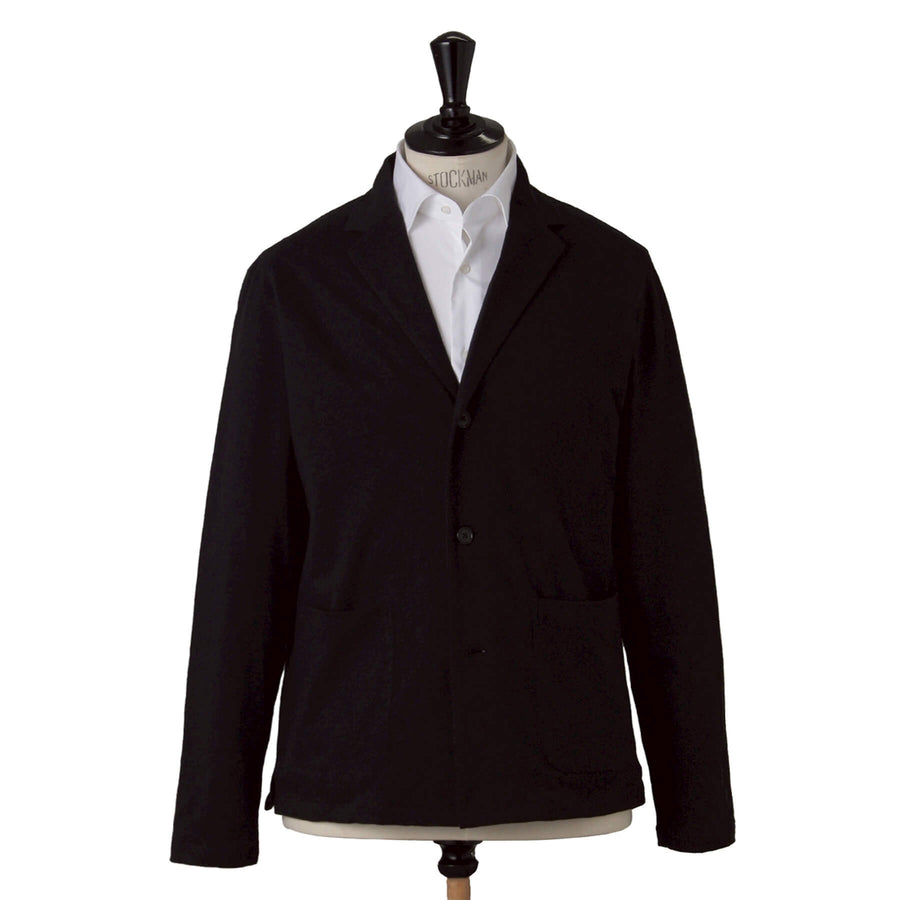 ヘンプコットン カットソージャケット col.ブラック