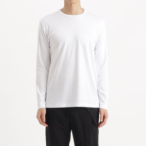 スーピマコットンジャージー ロングスリーブTシャツ  ブラック