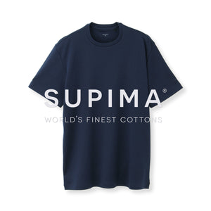 【予約販売】 スーピマコットンジャージー Tシャツ ネイビー