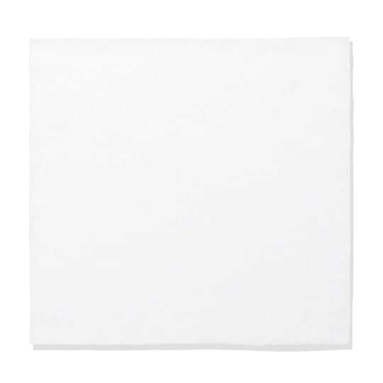 【予約販売】ハンドロールステッチ リネンポケットチーフ col.ホワイト