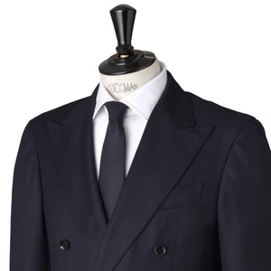 8/27(水)18時販売 Loro Piana Fabric Wool  ダブルジャケット Made by RING JACKET col.ネイビー