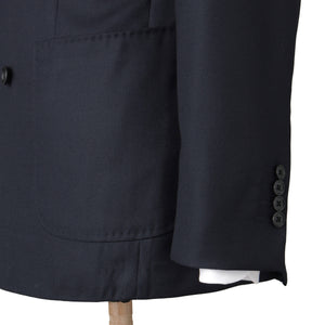 8/27(水)18時販売 Loro Piana Fabric Wool  ダブルジャケット Made by RING JACKET col.ネイビー