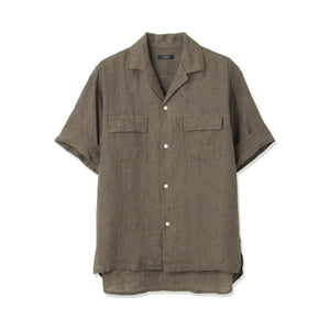 Lino様用 Lino Moderno バイオウォッシュリネン 半袖フラップポケットシャツ col
