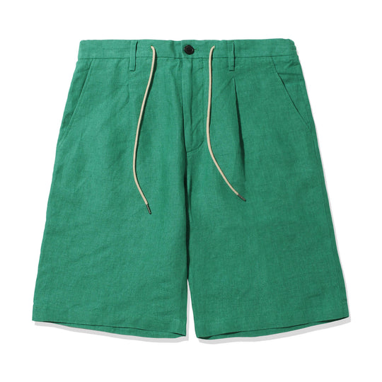 リネンショートパンツ col.グリーン