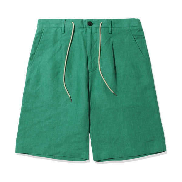 リネンショートパンツ col.グリーン