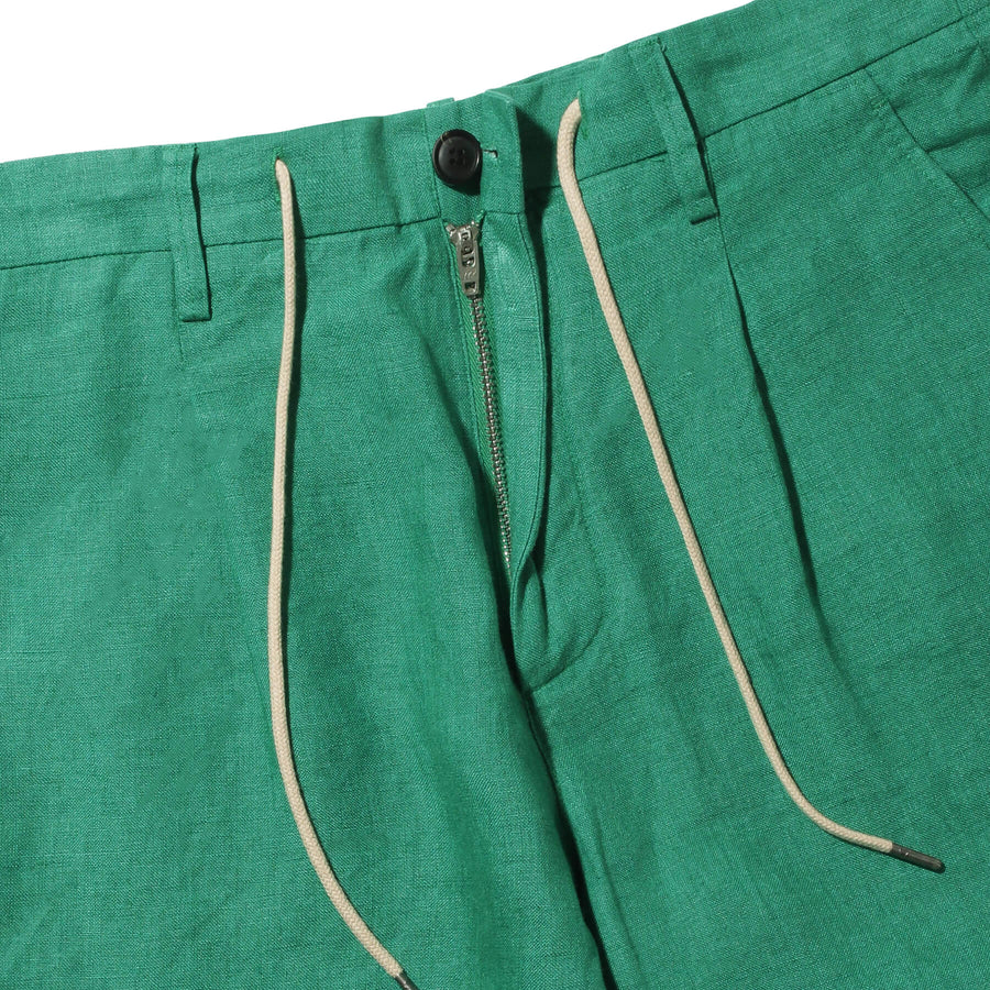 リネンショートパンツ col.グリーン