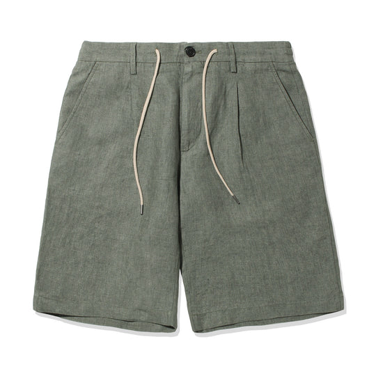 リネンショートパンツ col.カーキ