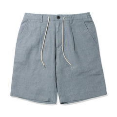 予約販売】リネンショートパンツ col.サックスブルー（7月中旬～下旬頃