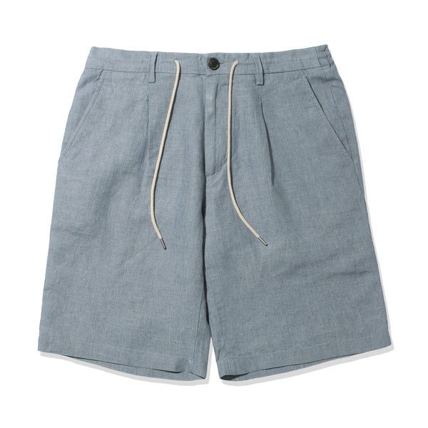 リネンショートパンツ col.サックスブルー