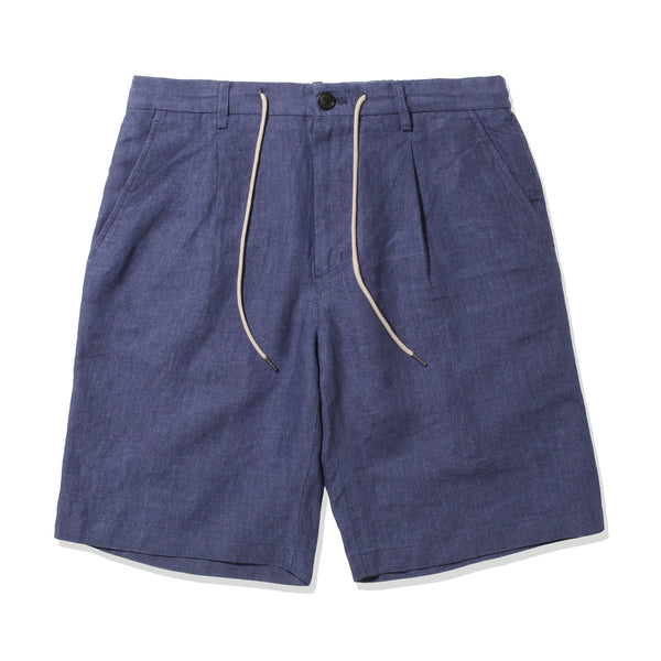 リネンショートパンツ col.ブルー