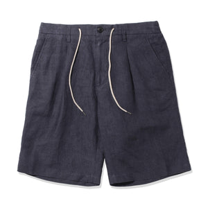 予約販売】リネンショートパンツ col.ネイビー（7月中旬～下旬頃発送