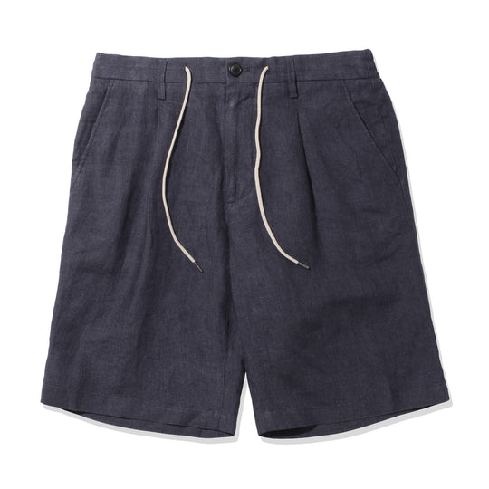 リネンショートパンツ col.ネイビー