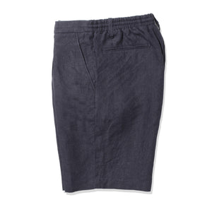 予約販売】リネンショートパンツ col.ネイビー（7月中旬～下旬頃発送