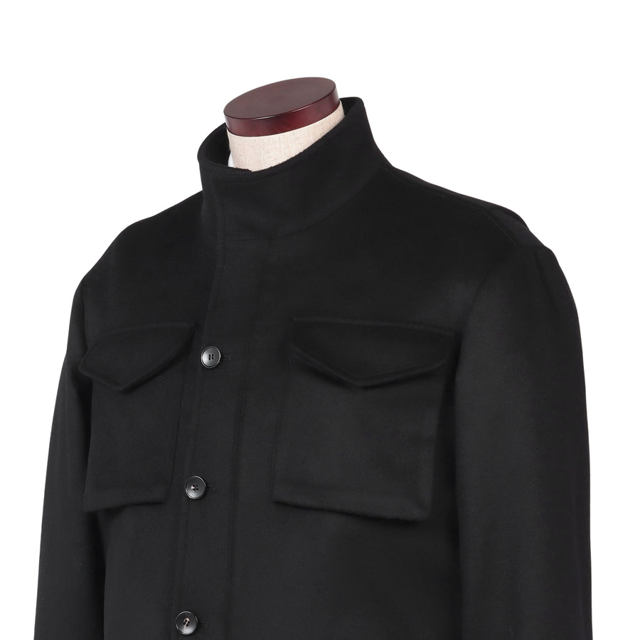 Finjack カシミヤM-65フィールドジャケット col.ブラック