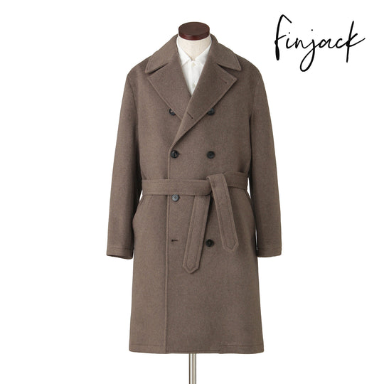 Finjack カシミヤダブル チェスターコート col.グレージュ