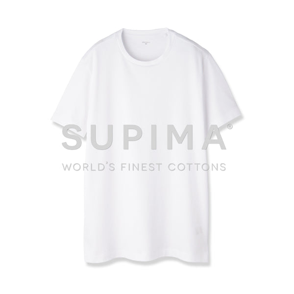 【予約販売】スーピマコットンジャージー Tシャツ ホワイト
