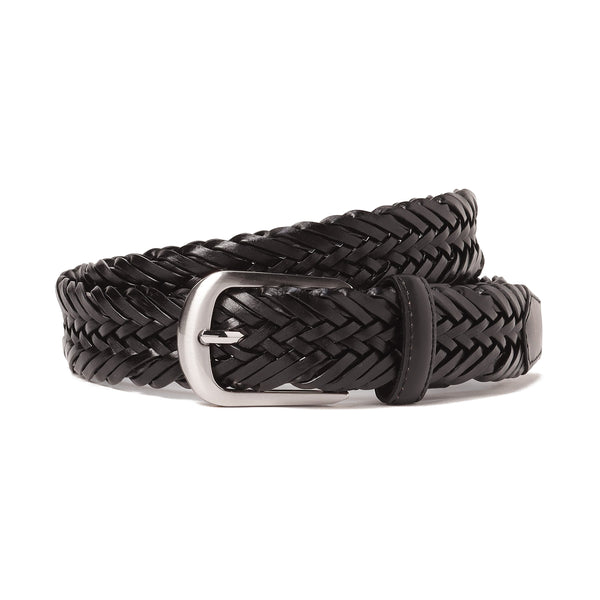 Domodossola社製イタリアンレザーメッシュベルト col.ダークブラウン