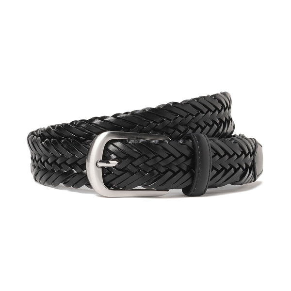 追加生産中<br>TIE YOUR TIE監修<br>イタリアンレザーメッシュベルト<br>カラー：ブラック