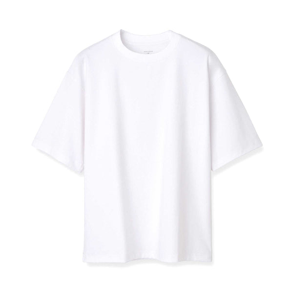 7oz コンパクトヤーンストレッチジャージー オーバーサイズTシャツ col.ホワイト