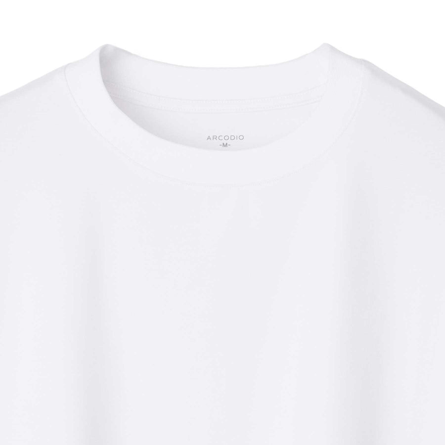 7oz コンパクトヤーンストレッチジャージー オーバーサイズTシャツ col.ホワイト