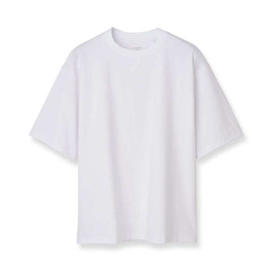 7oz コンパクトヤーンストレッチジャージー ビッグシルエットTシャツ col.ホワイト