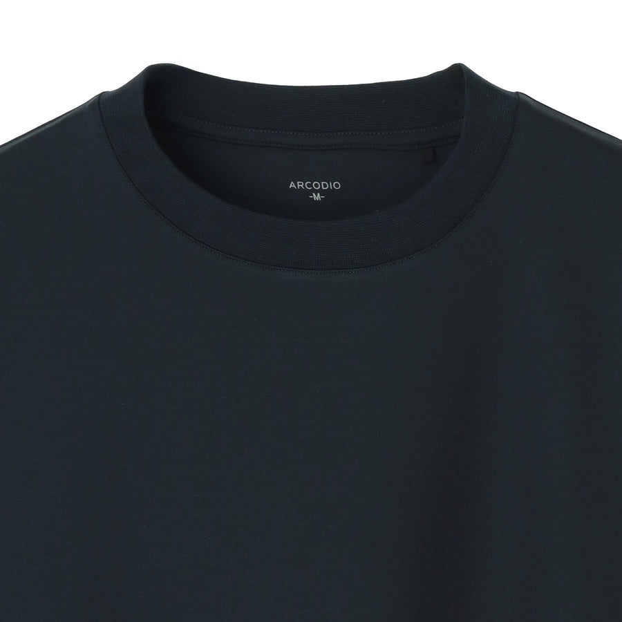 7oz コンパクトヤーンストレッチジャージー ビッグシルエットTシャツ col.ネイビー