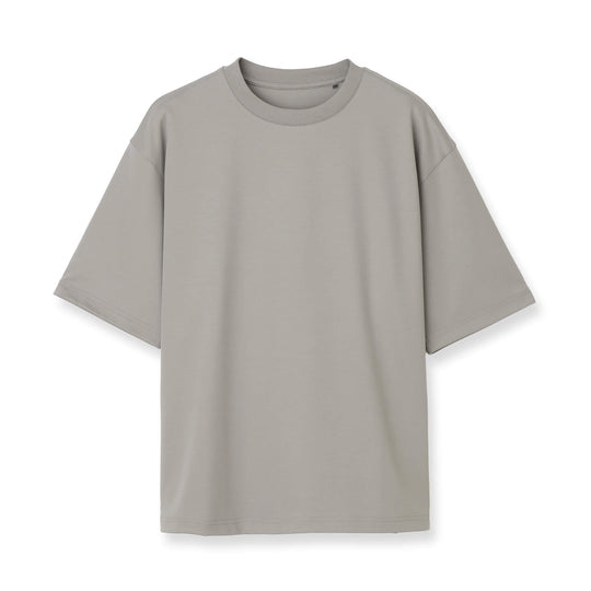 7oz コンパクトヤーンストレッチジャージー ビッグシルエットTシャツ col.グレー