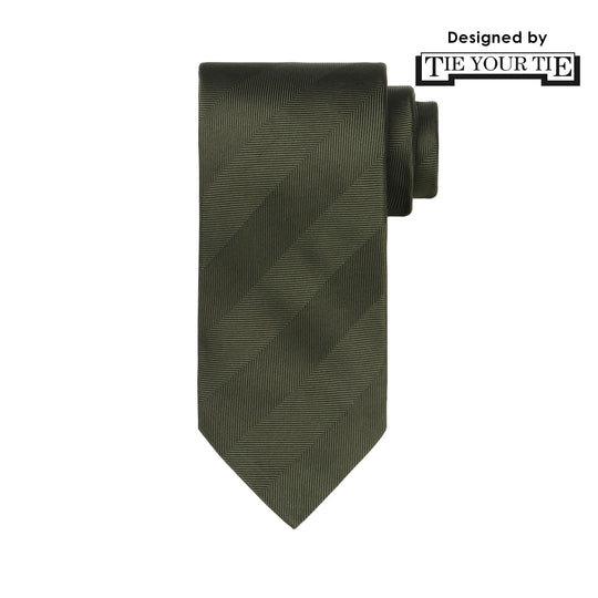 TIE YOUR TIE監修 ハンドメイドネクタイ col.グリーン