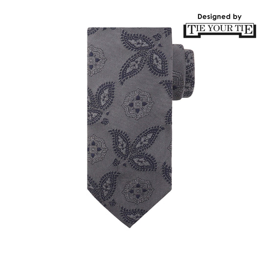 TIE YOUR TIE監修 ハンドメイドネクタイ col.ブルーグレー