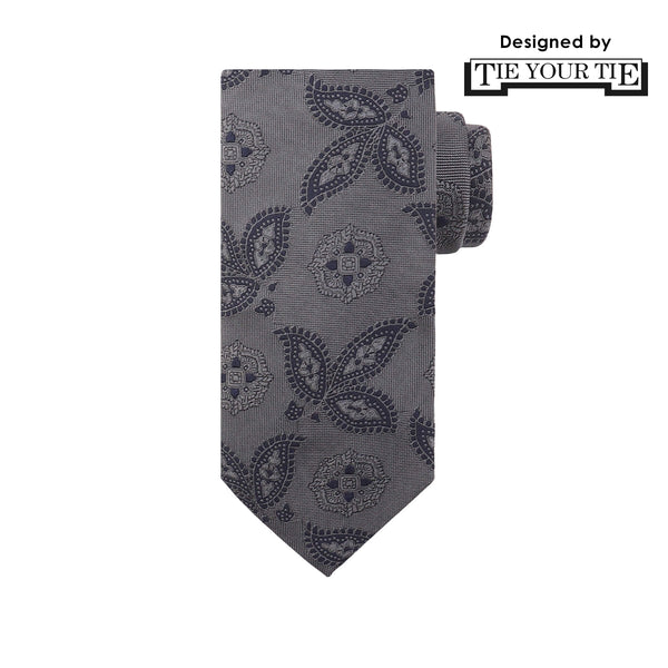 TIE YOUR TIE監修 ハンドメイドネクタイ col.ブルーグレー