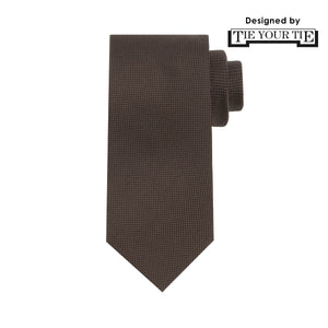 8月コレクション TIE YOUR TIE監修 ハンドメイドネクタイ col.ブラウン
