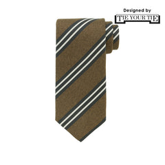 ARCODIO ダークブラウン 無地 ネクタイ TIE YOUR TIE（タイ・ユア・タイ）監修ハンドメイドネクタイ