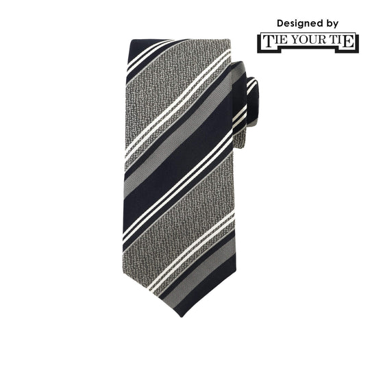 TIE YOUR TIE監修 ハンドメイドネクタイ col.グレー