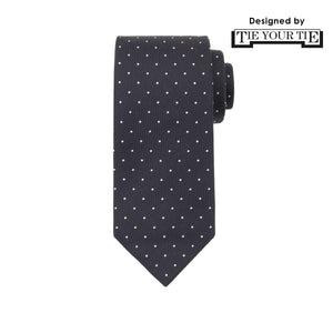 8月コレクション TIE YOUR TIE監修 ハンドメイドネクタイ col.ダークネイビー