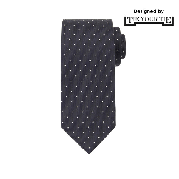8月コレクション TIE YOUR TIE監修 ハンドメイドネクタイ col.ダークネイビー
