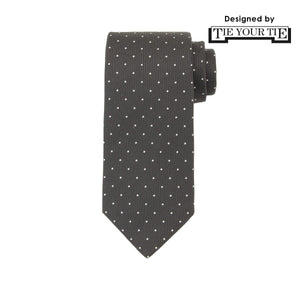 8月コレクション TIE YOUR TIE監修 ハンドメイドネクタイ col.グレー