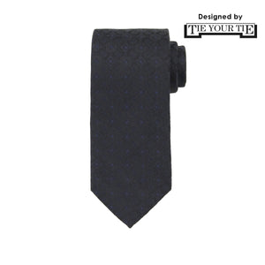 8月コレクション TIE YOUR TIE監修 ハンドメイドネクタイ col.ダークネイビー