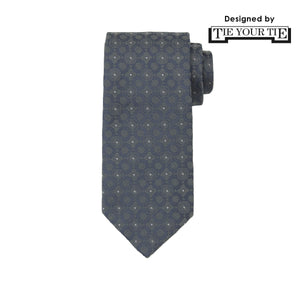 8月コレクション TIE YOUR TIE監修 ハンドメイドネクタイ col.グレー