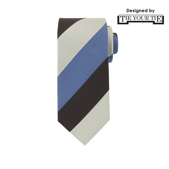 TIE YOUR TIE監修 ハンドメイドネクタイ col.ブルー