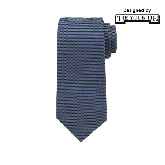 10月コレクション TIE YOUR TIE監修 ハンドメイドネクタイ col.ブルー